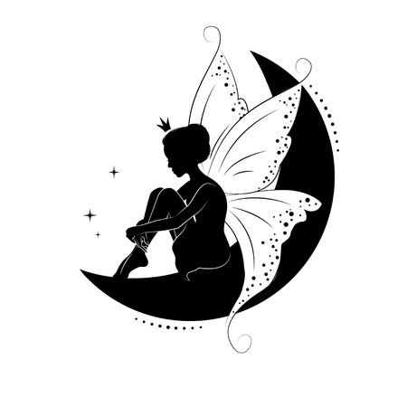 This is a picture of Free Printable Fairy Silhouette inside mystical fairy It's just an image of Free Printable Fairy Silhouette inside mystical fairy